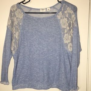 blue long sleeve